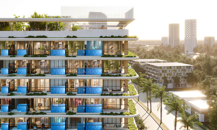 Spacious Living Areas with Views of Lush Greenery at Samana Park Meadows
